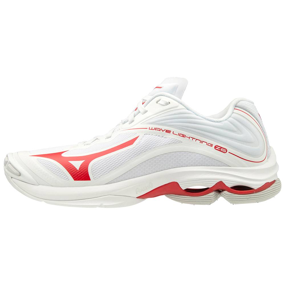 Tenis Para Voleibol Mizuno Wave Lightning Z6 Para Mujer Blancos/Rojos 5641923-OJ